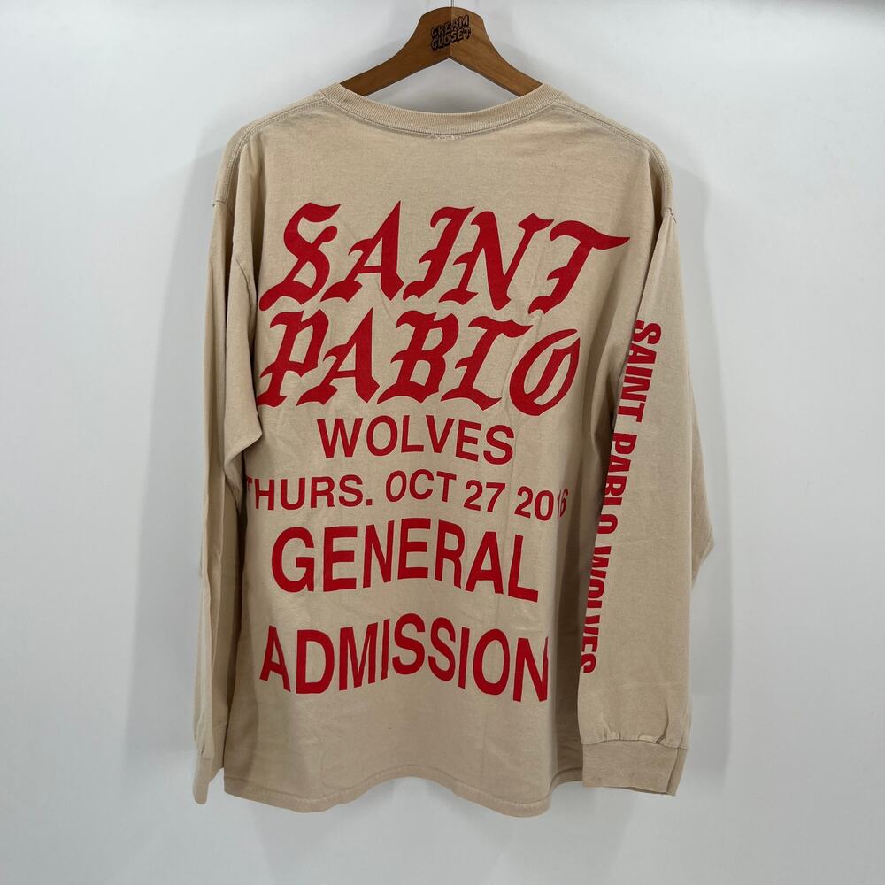 Kanye West Yeezy YZY Life of Saint Pablo General Admission LA Tour Merch Tee XL